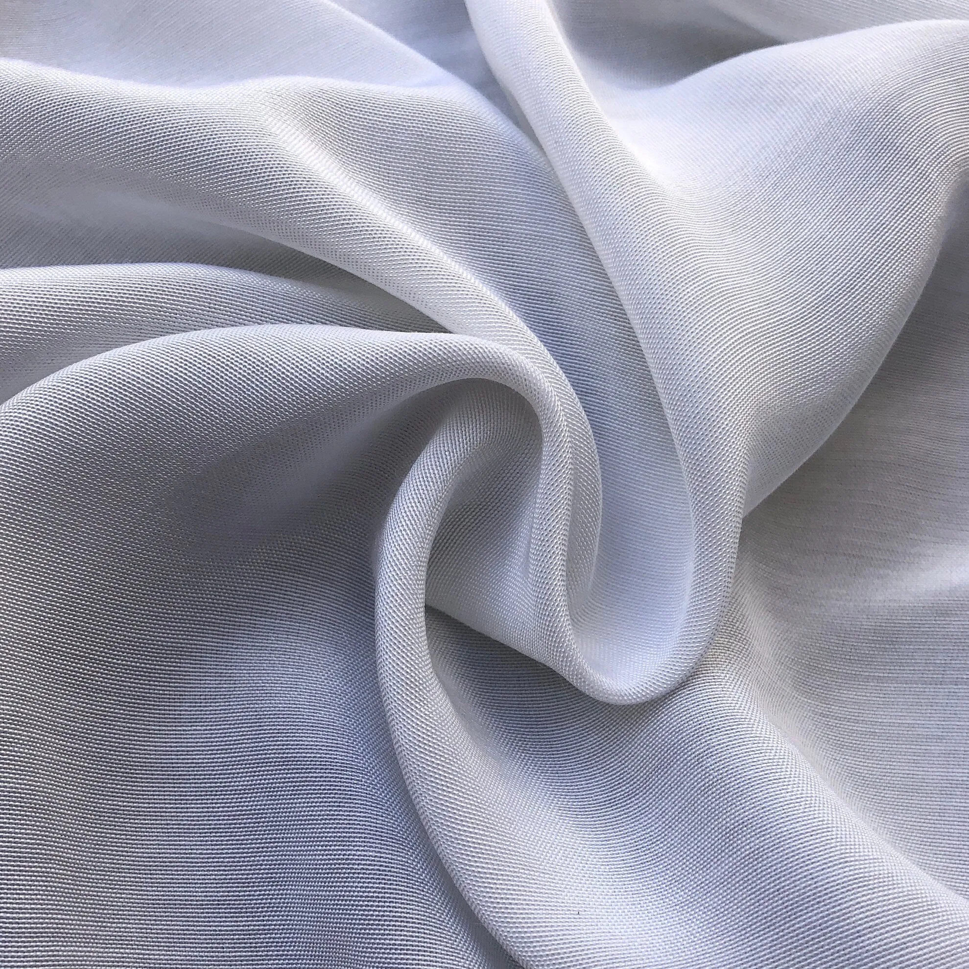 58" Peachskin Acetate White Faille Woven Fabric By the Yard