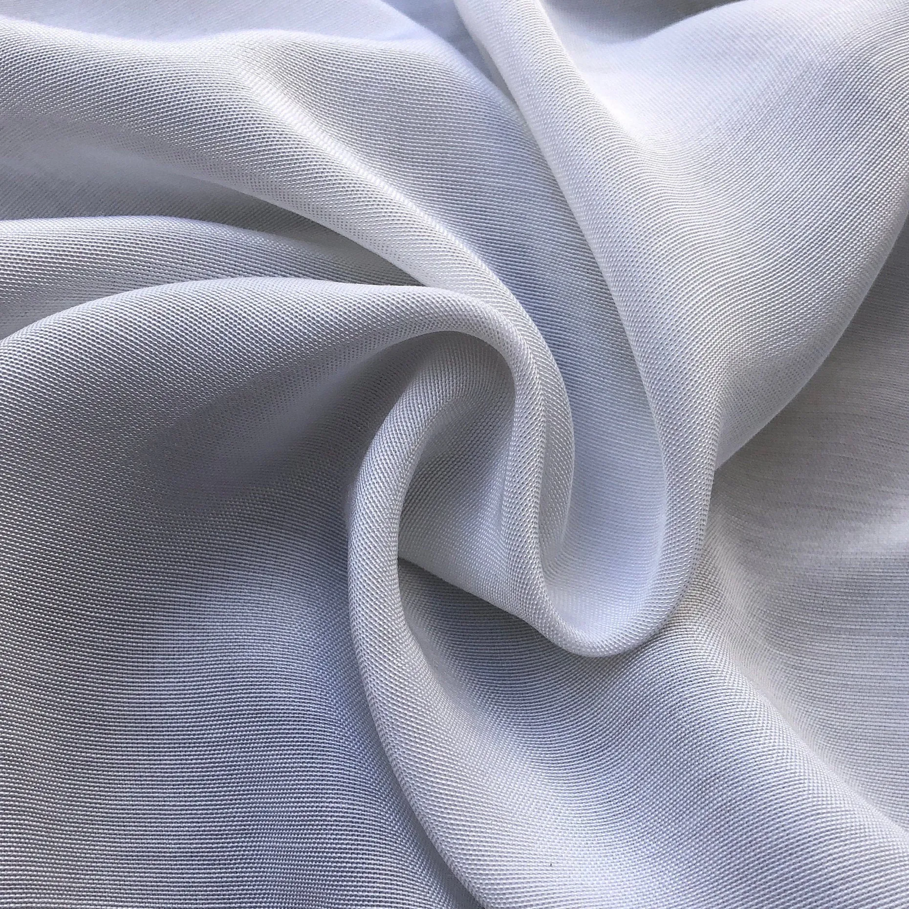 58" Peachskin Acetate White Faille Woven Fabric By the Yard