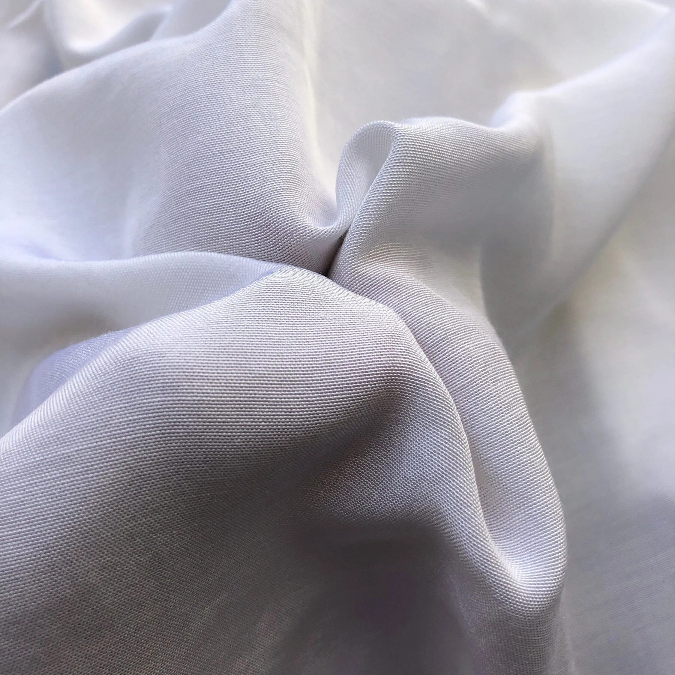 58" Peachskin Acetate White Faille Woven Fabric By the Yard