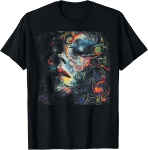 Abstract Art Swirl Colorful Unique Artistic Gift T-Shirt