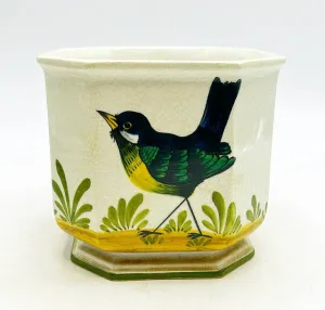 Adorable 1980s vintage made in Italy stamped decorative cachepot.
