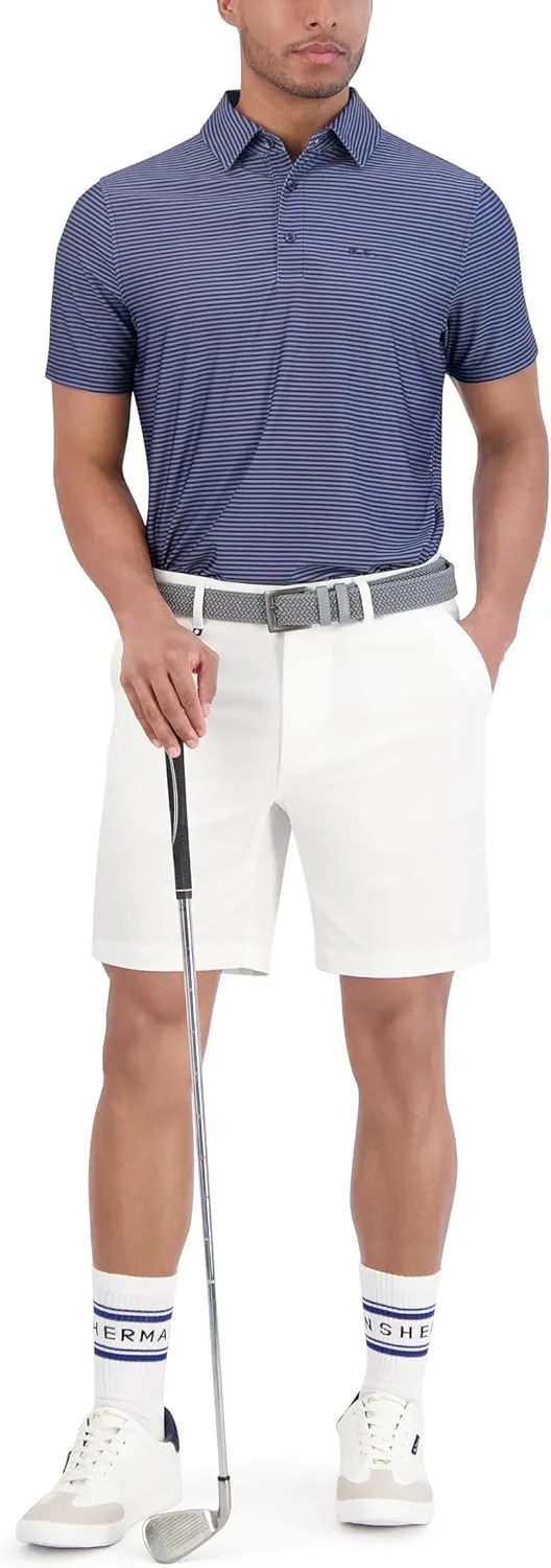 Ben Sherman Men's Performance Luxury Golf Polo Shirt Stretch & Buttery Soft Fabric, Athletic Fit