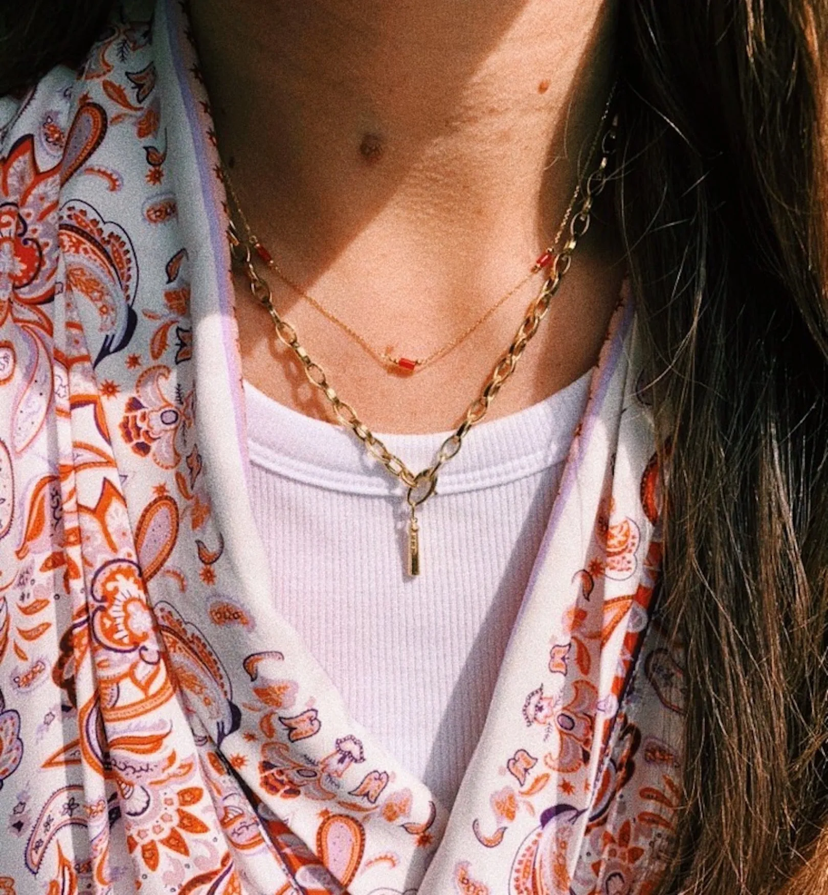 Collier Link Necklace 14K