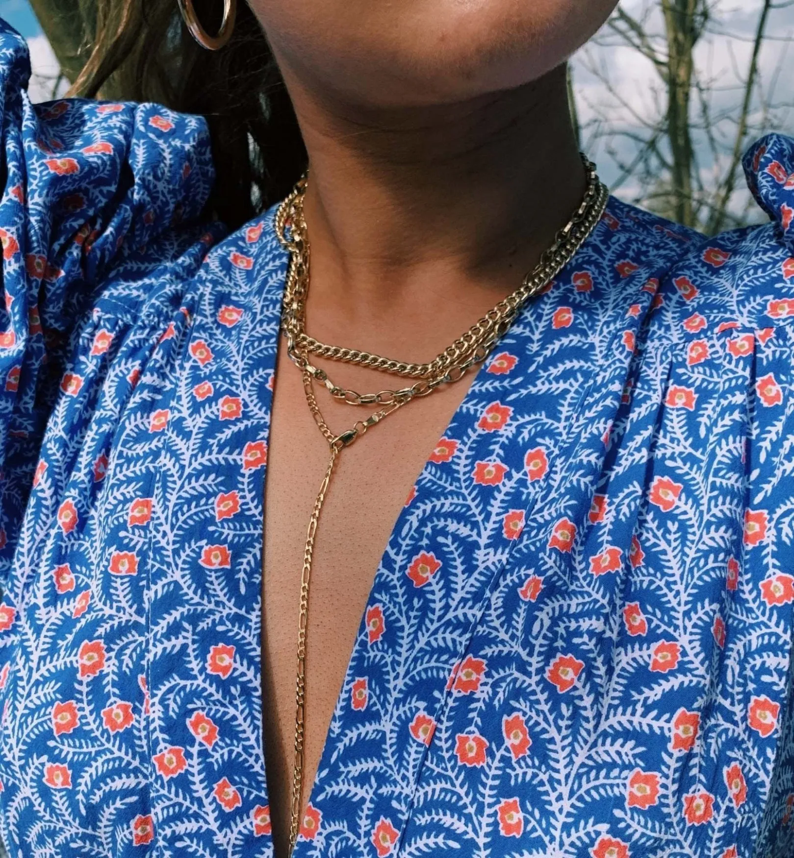 Collier Link Necklace 14K