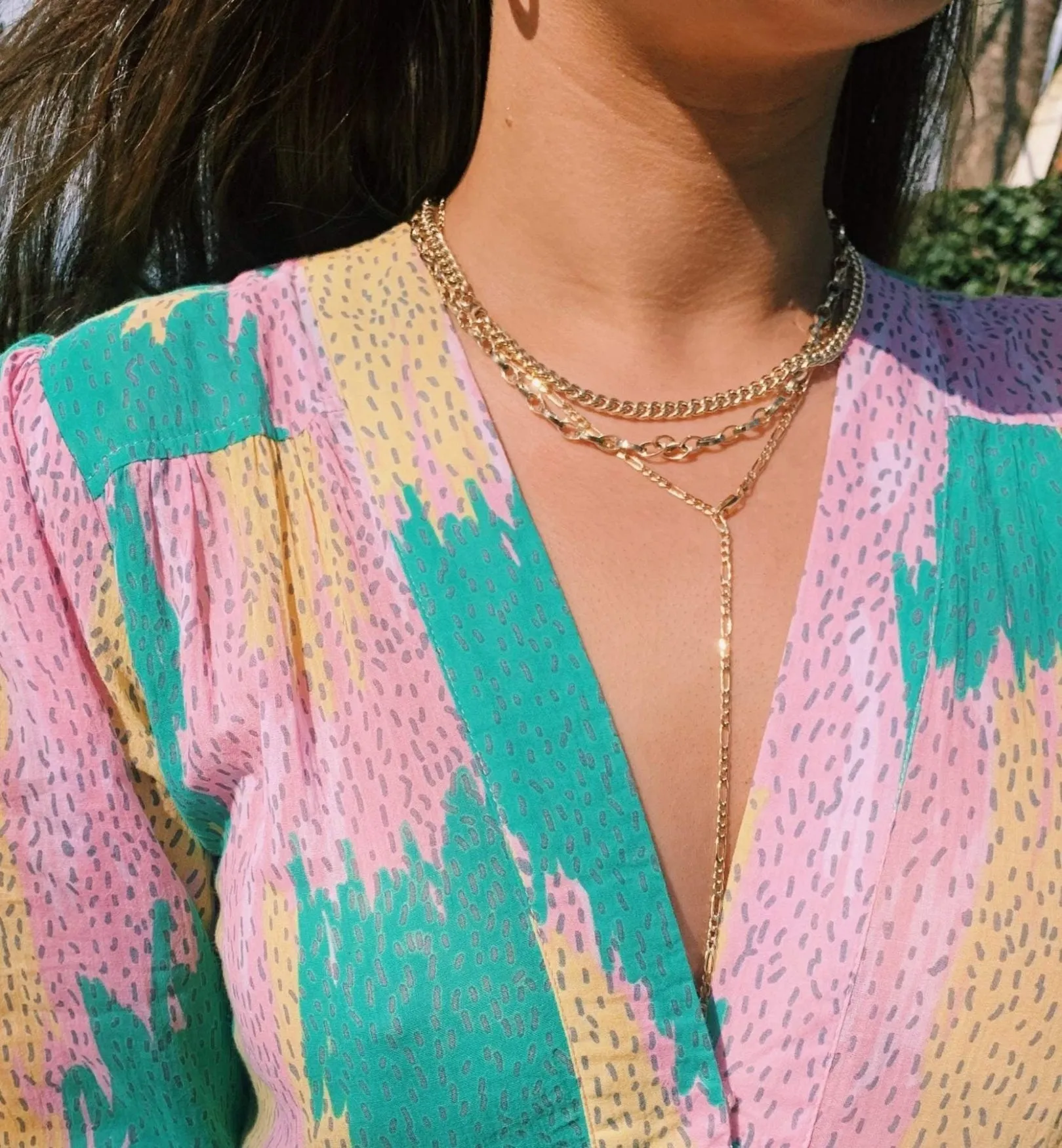 Collier Link Necklace 14K