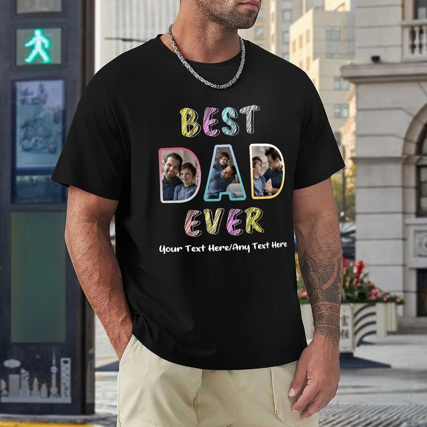 Custom Shirt for Men and Women, Personalized Picture Photo Face Text T-Shirt, Customized Tshirts Design Your Own