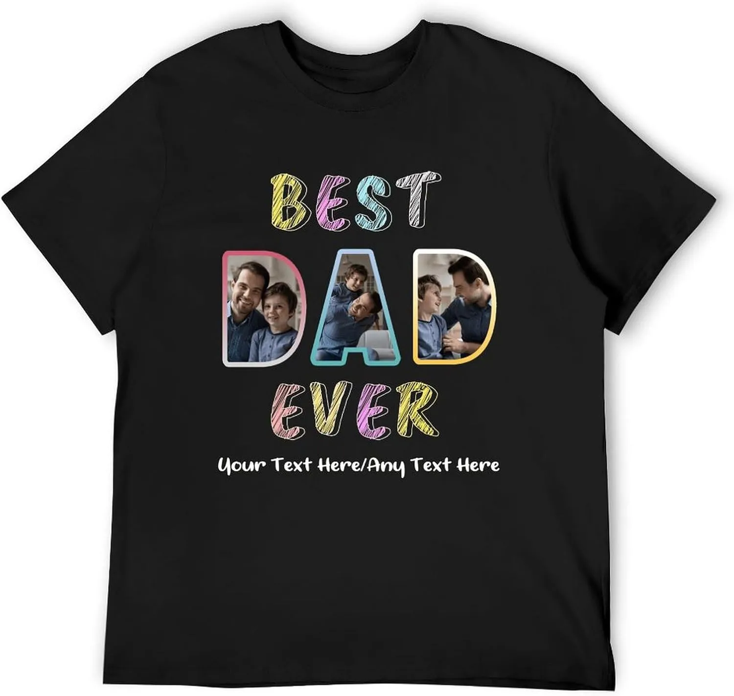 Custom Shirt for Men and Women, Personalized Picture Photo Face Text T-Shirt, Customized Tshirts Design Your Own