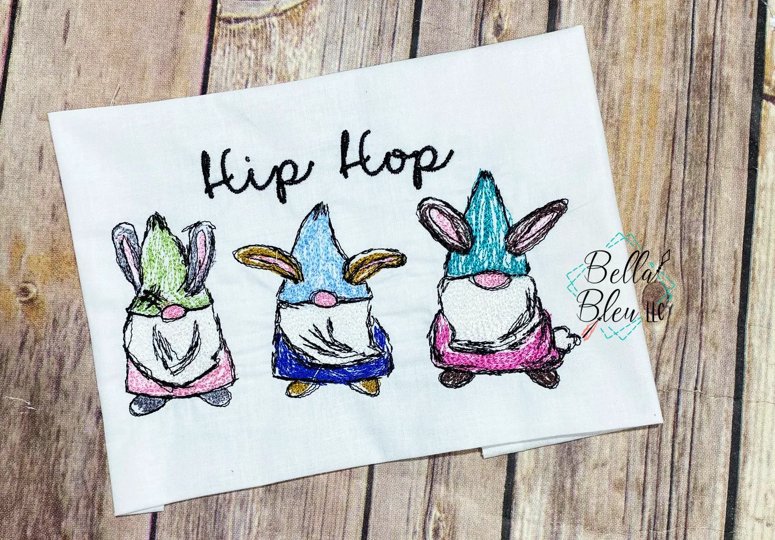 Easter Bunny Gnome Scribble