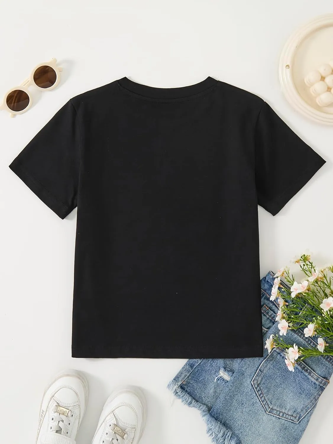 Girl's Rock Paper Scissors Cute Paw Funny Cat T-Shirt