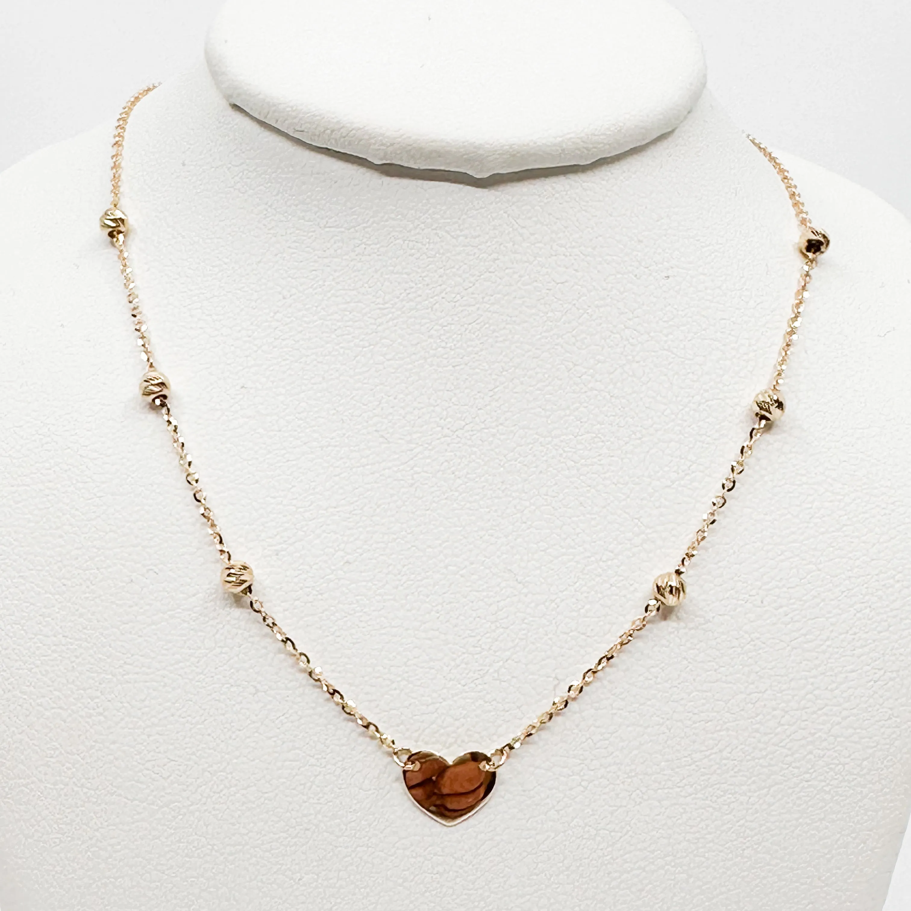 Heart and Bead Necklace