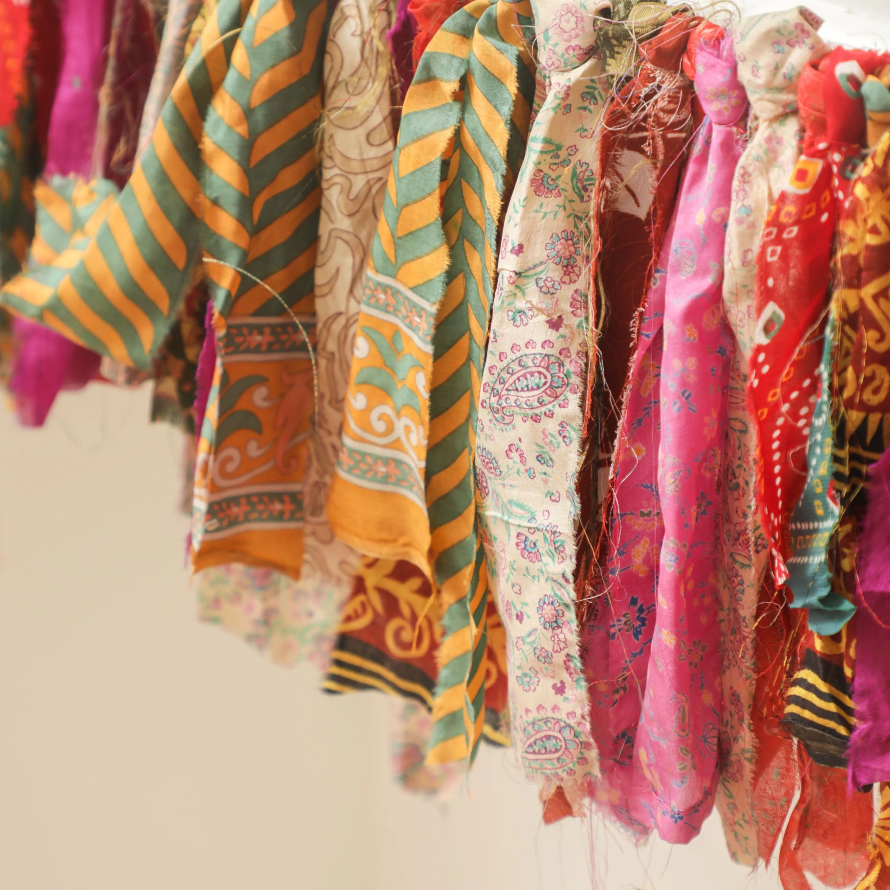Indian Fabric Rag Garland