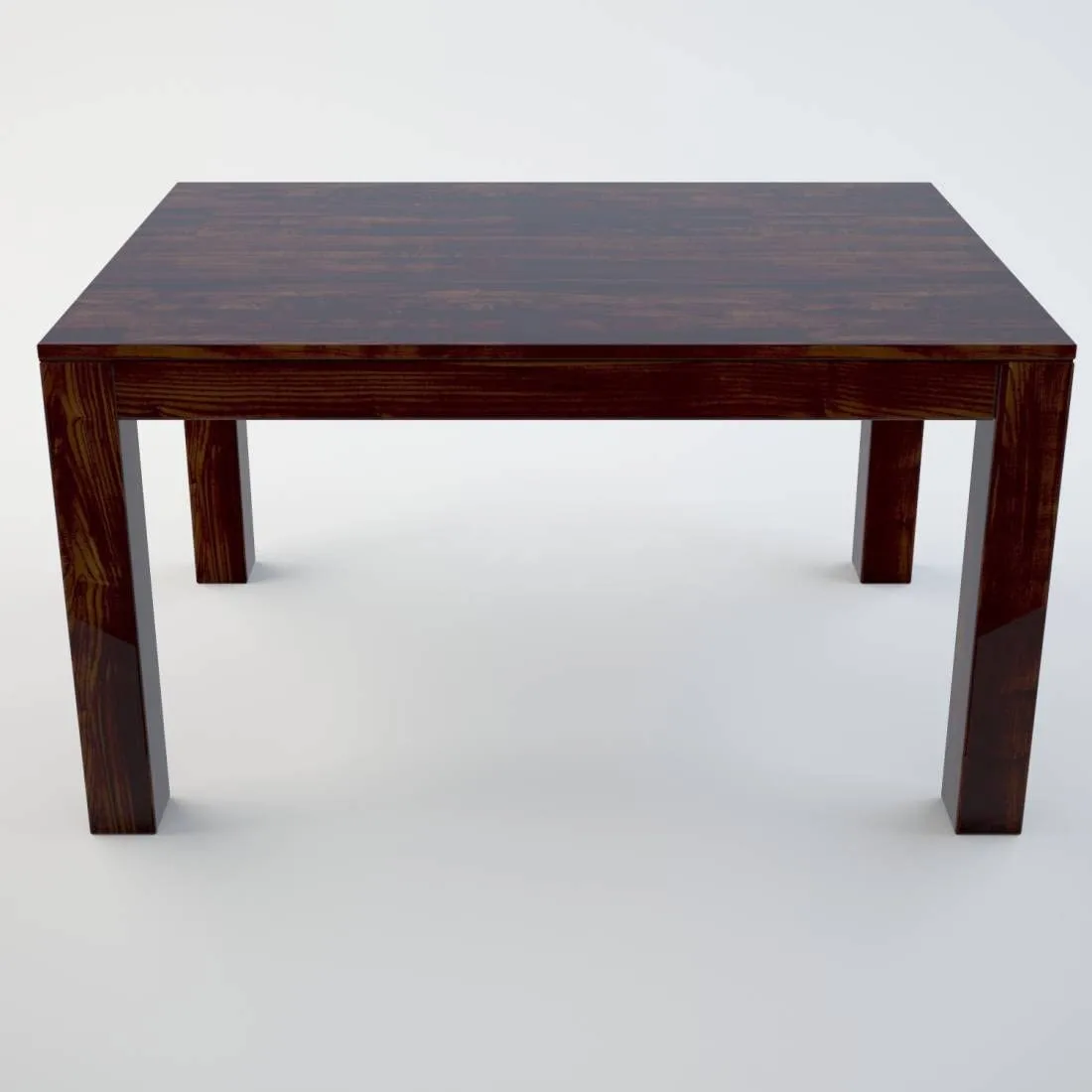 Indoplaza Sheesham Wood 4 Seater Dining Table with Cushion Chair Four Seater Wooden Dining Room Set Dinner Table Furniture for Living Room Home Restaurant (Mahogany)