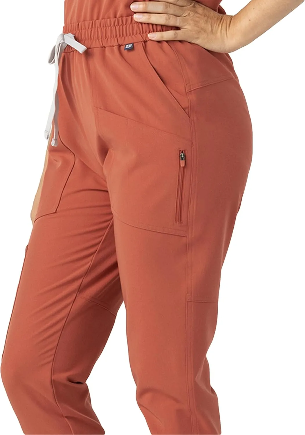 Mediclo Women's Medical Scrub Pants - Catalina Jogger 7 Pockets Eco Friendly Sustainable FYSEL Fabric Tapered Leg Workwear