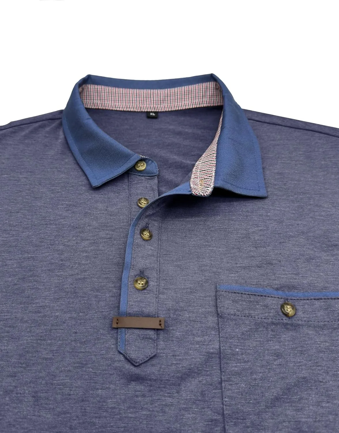 Men's Casual Polo Shirts Classic Button Basic Short Sleeve Shirt Lightweight Cotton Tees Golf Stylish Tops