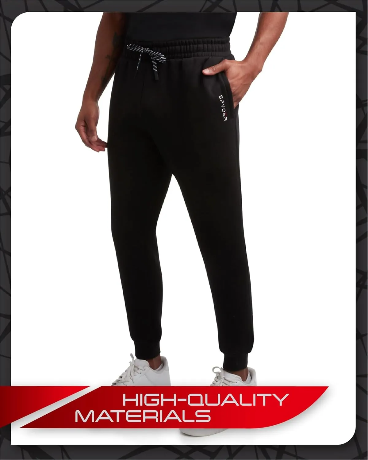 Spyder Mens Sweatpants - Athletic Performance Fleece Joggers Sweatpants for Men for Gym Workout and Running (Sizes: S-XXL)