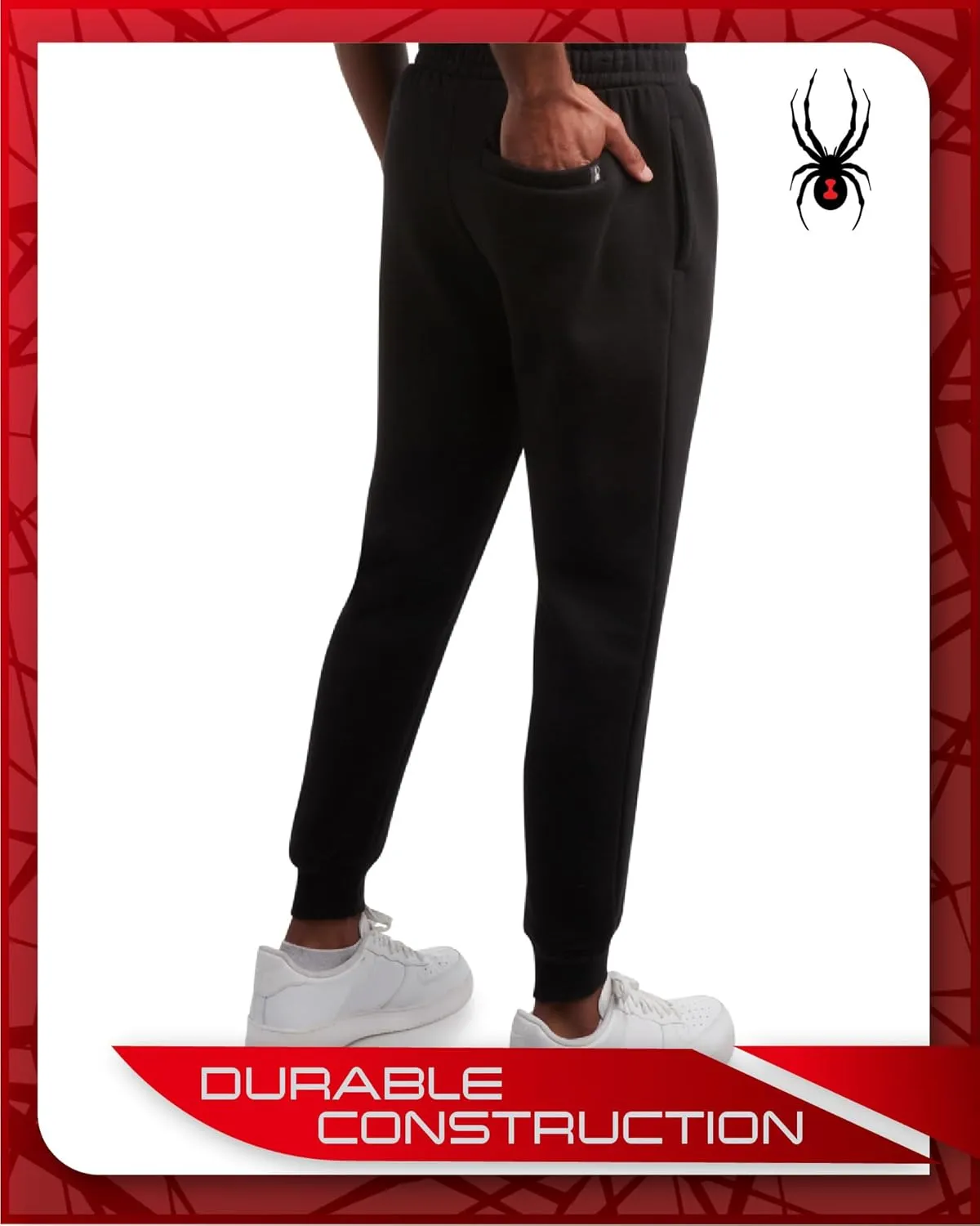 Spyder Mens Sweatpants - Athletic Performance Fleece Joggers Sweatpants for Men for Gym Workout and Running (Sizes: S-XXL)