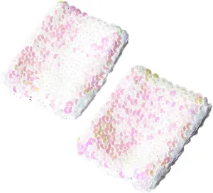 Stylish Stretchy Elastic Arm Sleeves Blingbling Sequins For Party Costume Women's Cuffs Arm Sleeve With Sequins