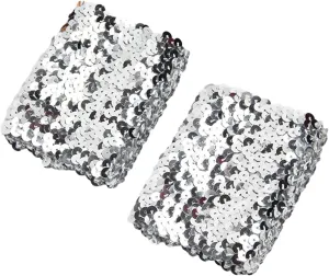 Stylish Stretchy Elastic Arm Sleeves Blingbling Sequins For Party Costume Women's Cuffs Arm Sleeve With Sequins