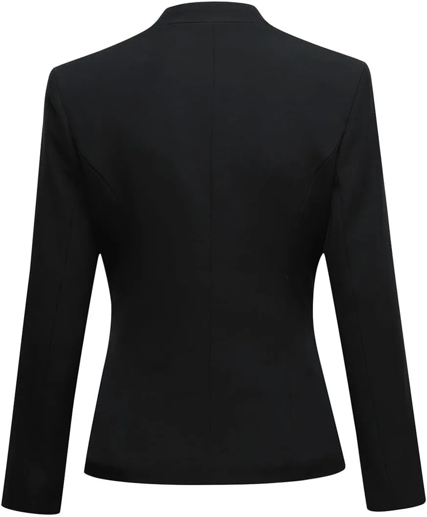 YUNCLOS Women's Business Office 1 Button Blazer Jacket and Pants Suit Set